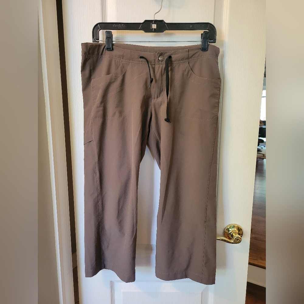 Patagonia Women's All-Out Capris Cargo Outdoor Hiking Pants Earthenware Brown 6
